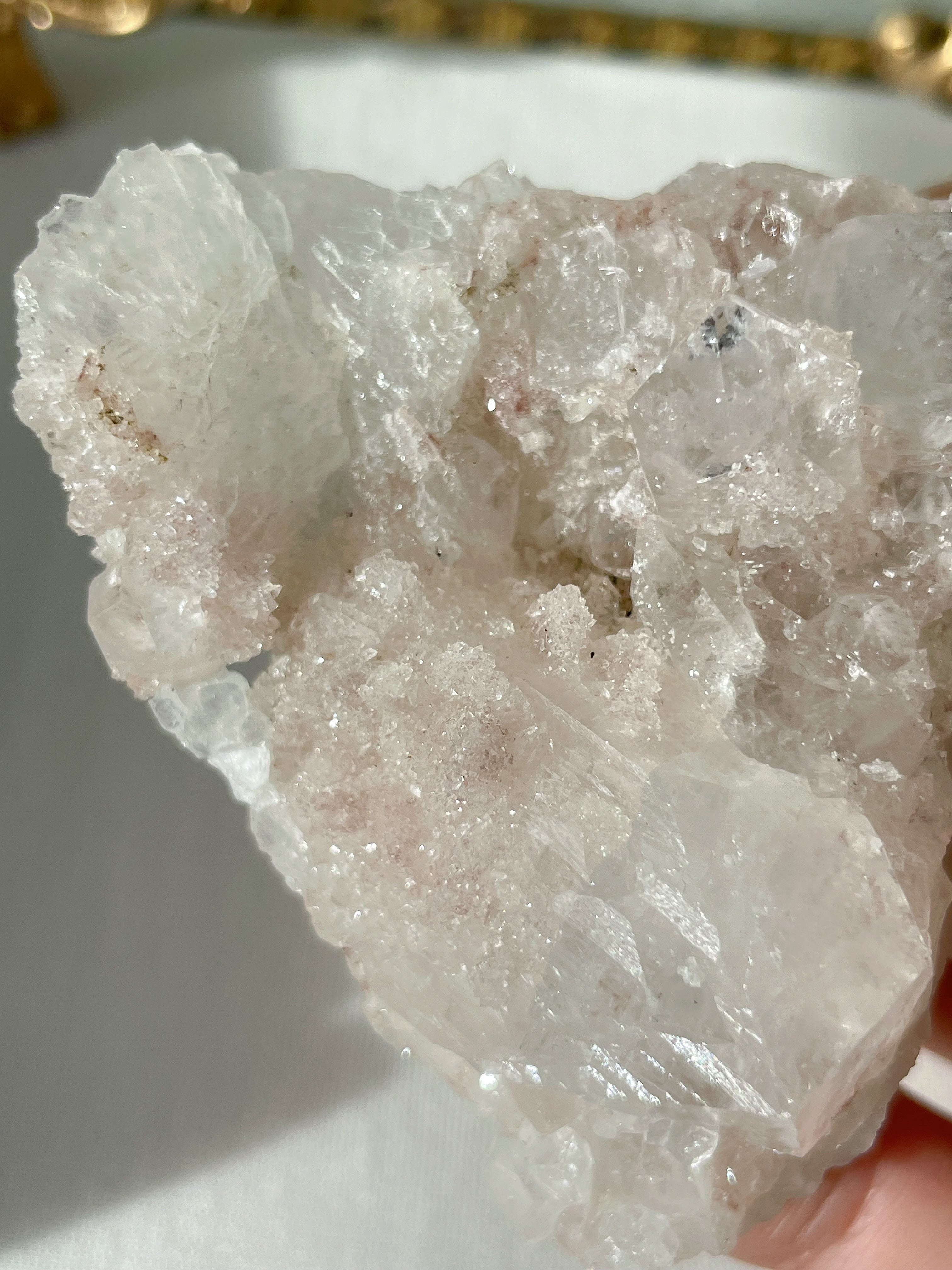 Apophyllite with Pink Calcite