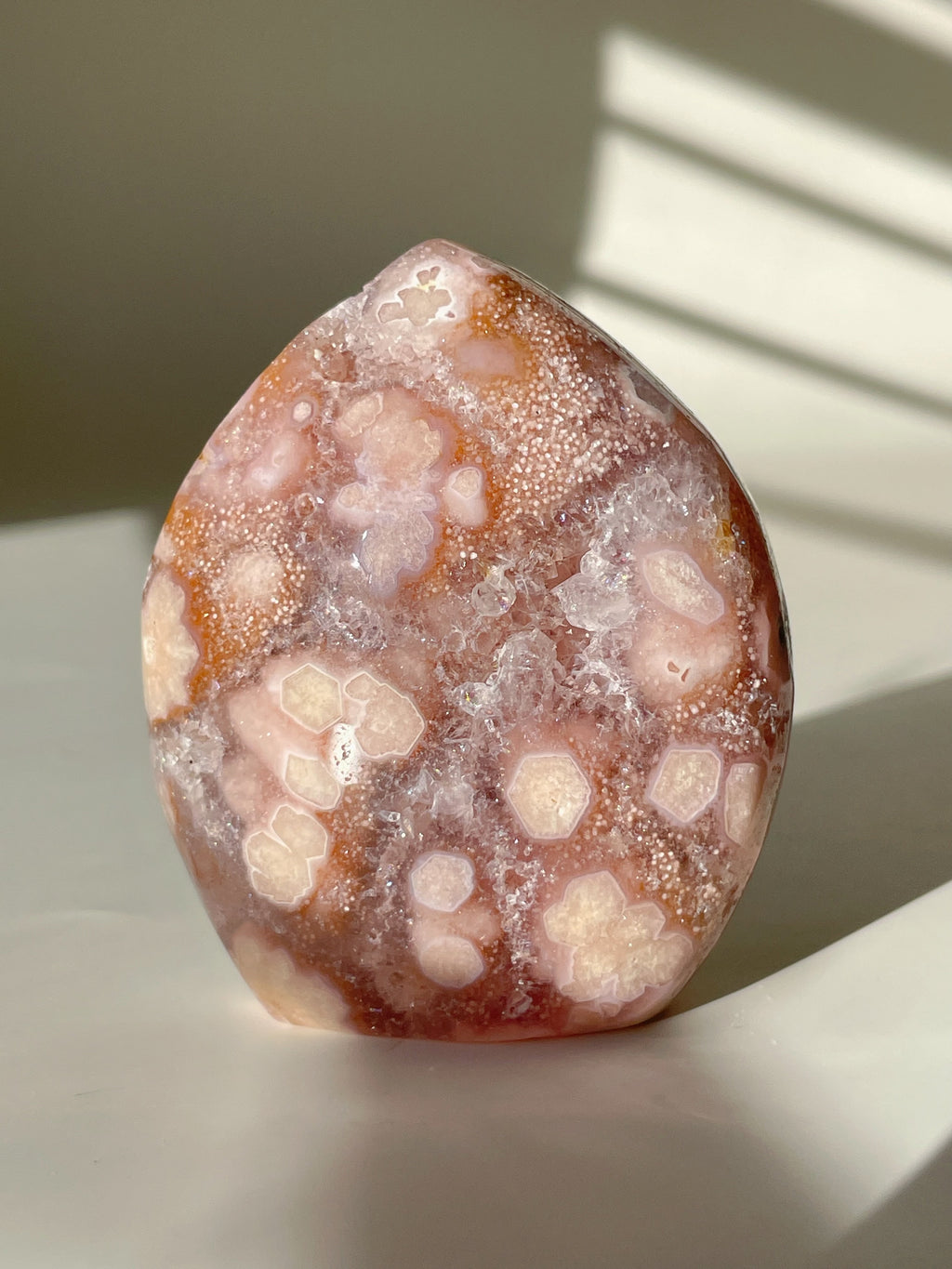 Pink and Purple Flower Agate Freeform 2
