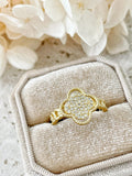Waterproof Gold Clover Ring | 18k Gold Filled – Pria image 0
