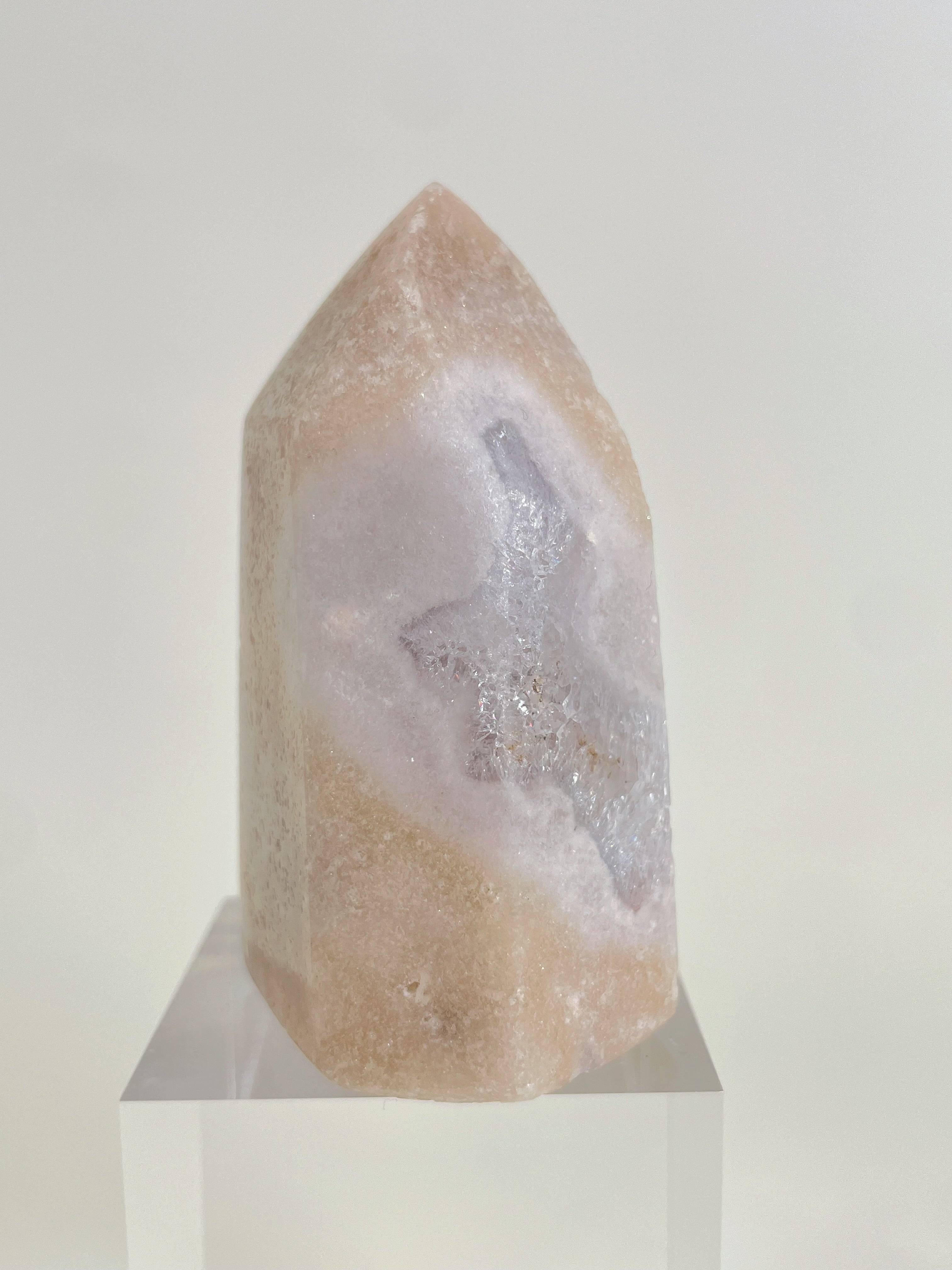 Pink Amethyst & Quartz Tower 19