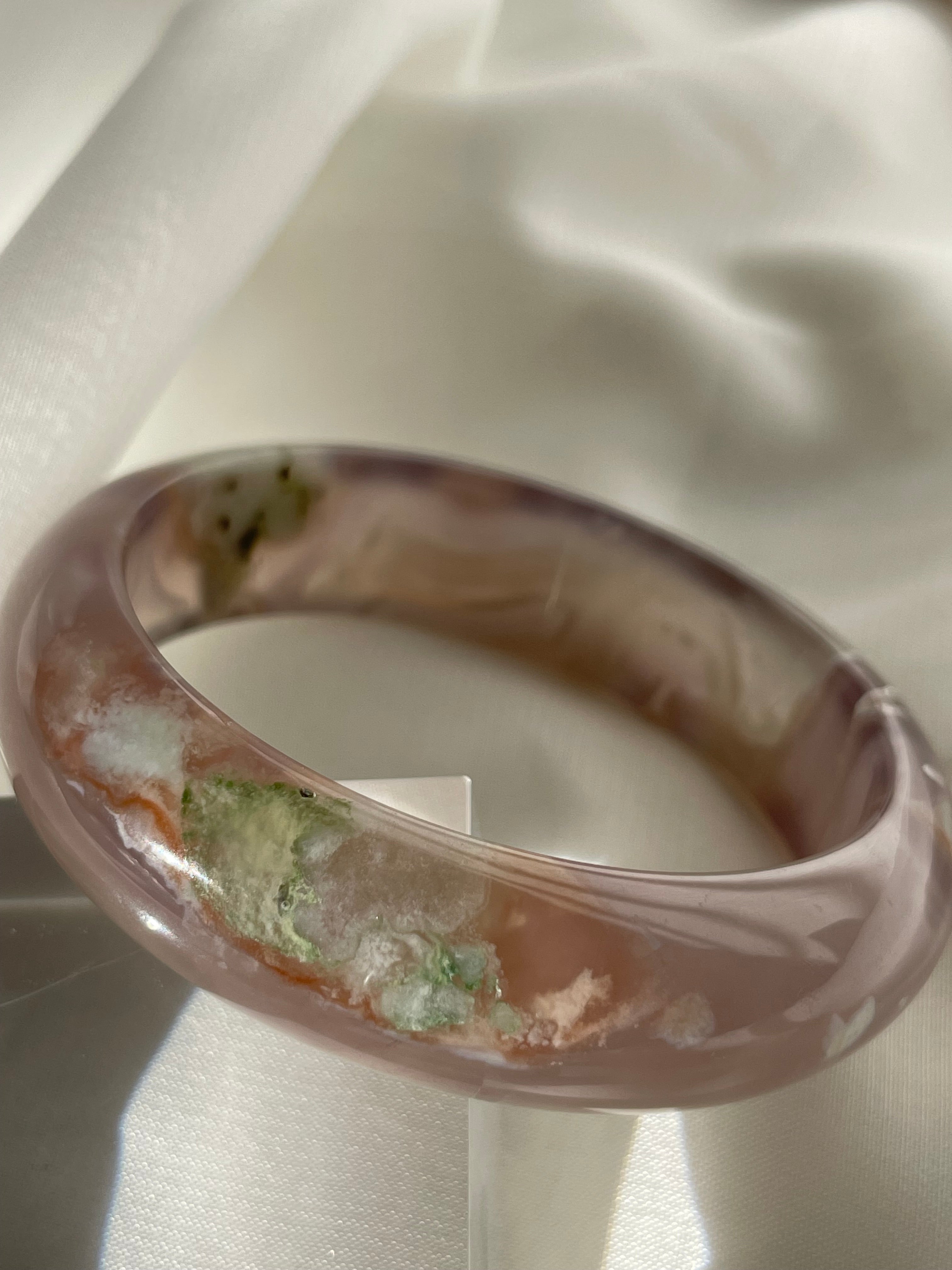 Flower Agate Bangle 3