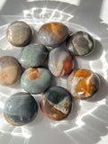 Polychrome Jasper Palm Stones - Intuitively Chosen