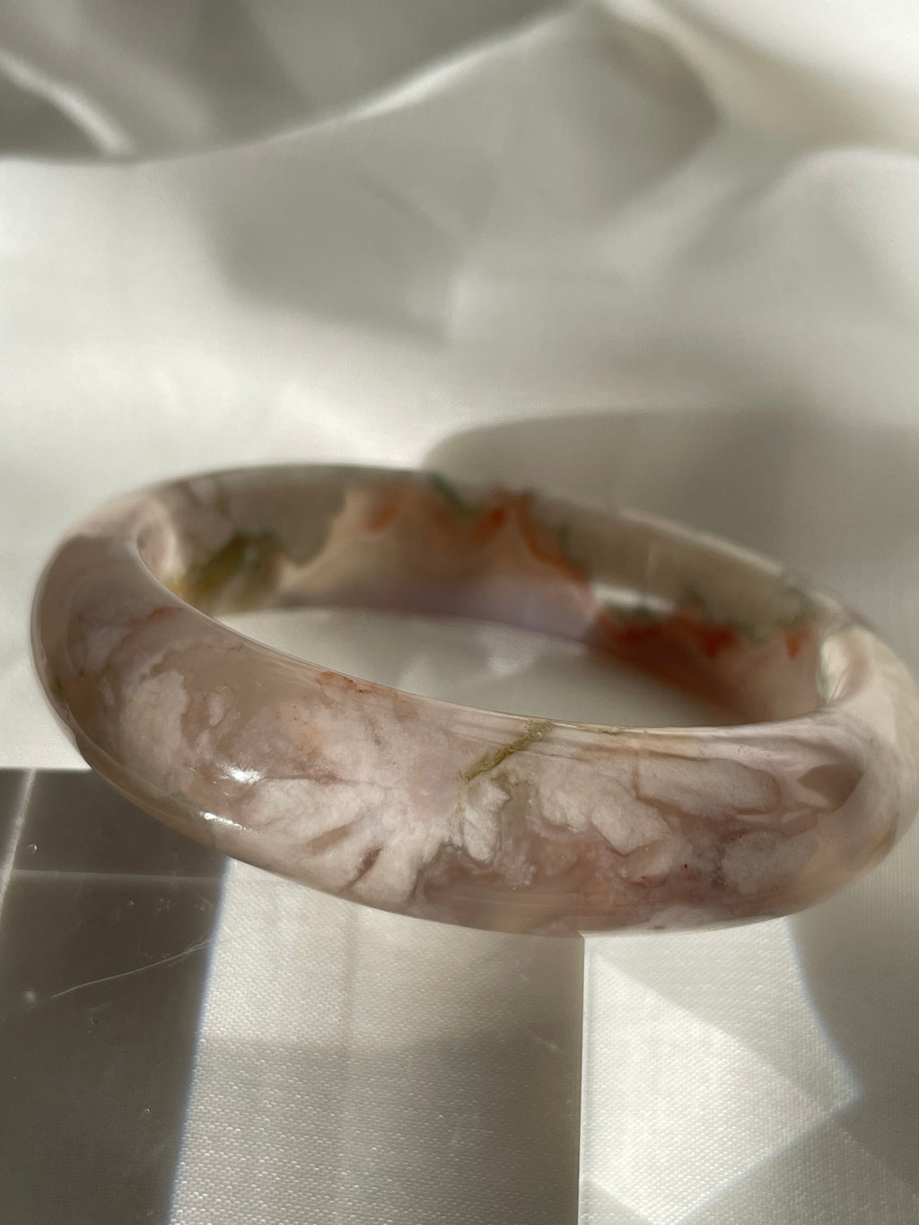 Flower Agate Bangle 1