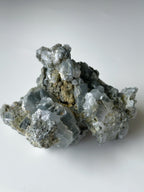 Grey Calcite with Graphite Cluster - China