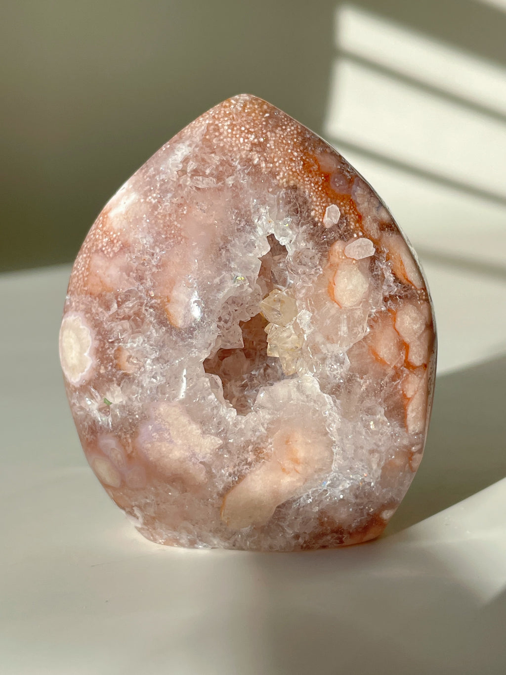 Pink and Purple Flower Agate Freeform 2