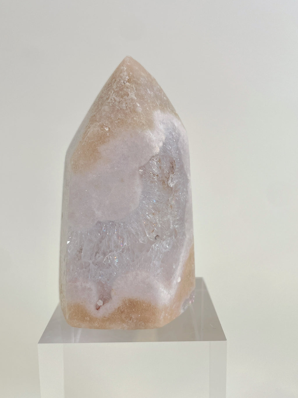 Pink Amethyst & Quartz Tower 19