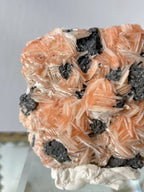 Barite on Cerussite and Galena - Morocco