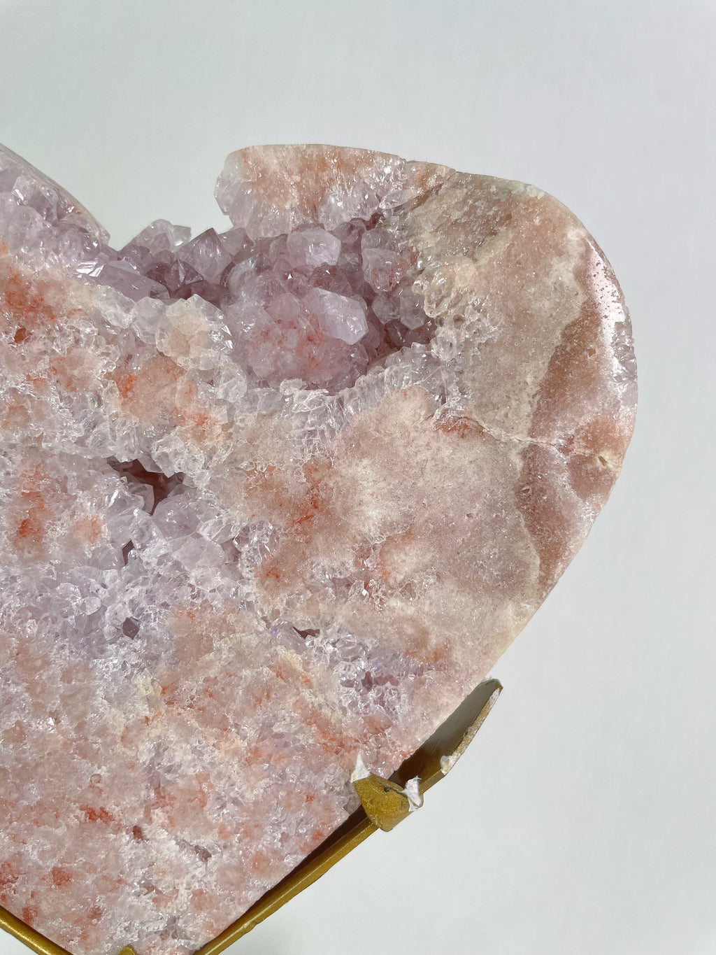 1.6 KG Pink Amethyst Heart on Stand 10
