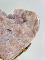 1.6 KG Pink Amethyst Heart on Stand 10