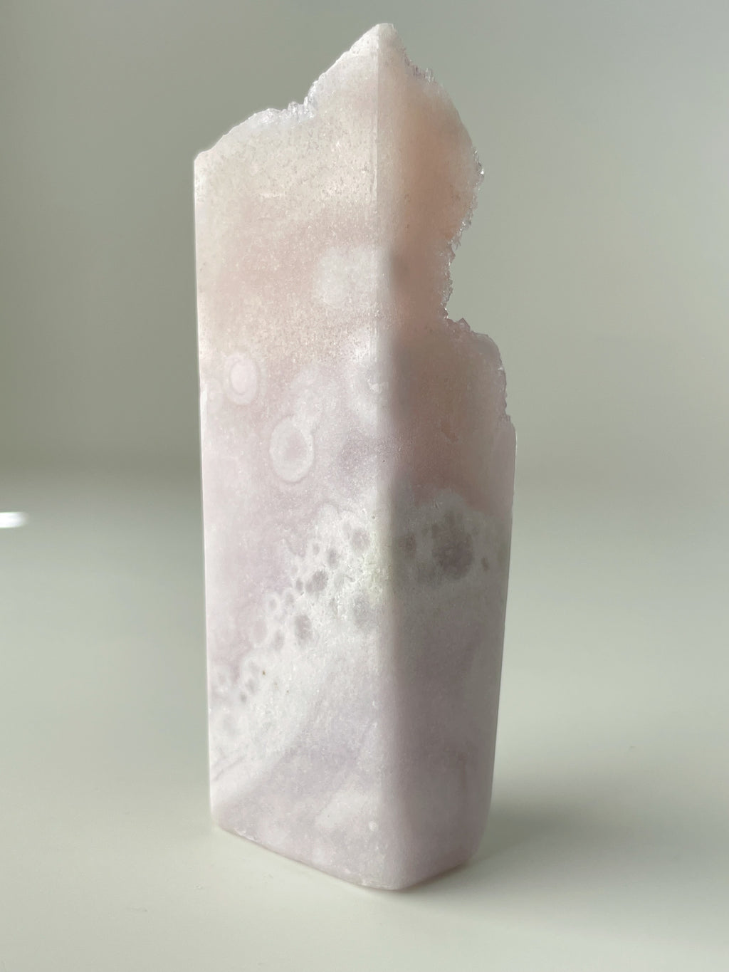Botryoidal Pink Amethyst Tower