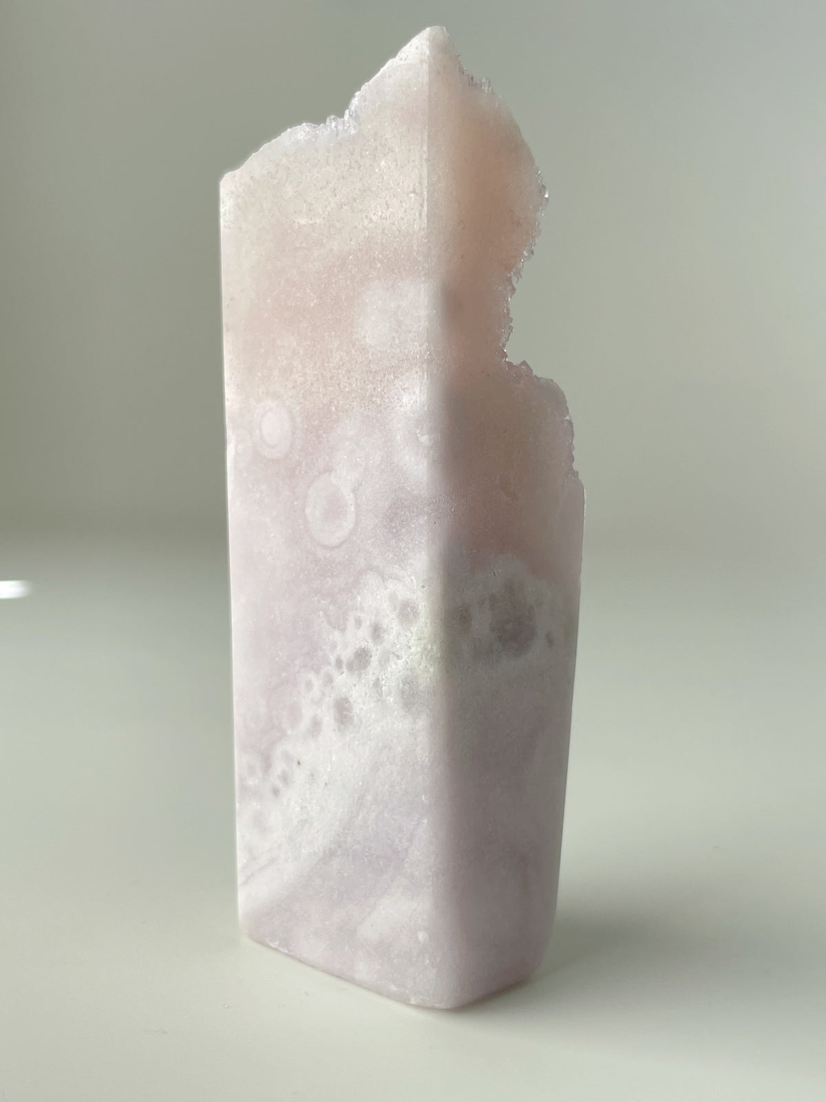 Botryoidal Pink Amethyst Tower