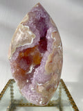 Flower Agate Purple Amethyst Druzy Freeform