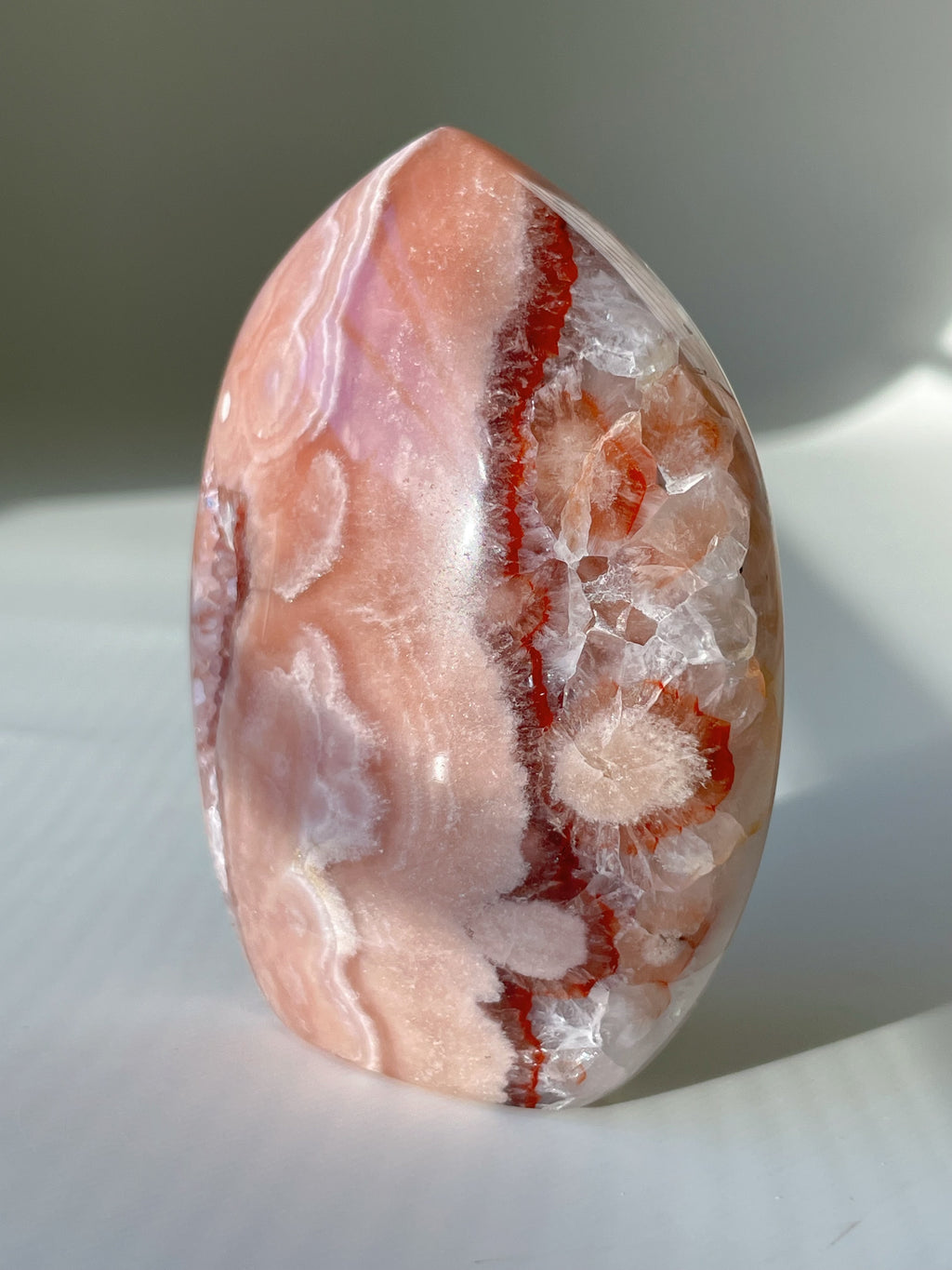 Peach Flower Agate Freeform