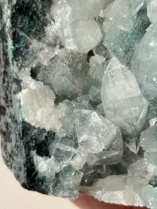 Apophyllite & Blue Chalcedony Cluster 5