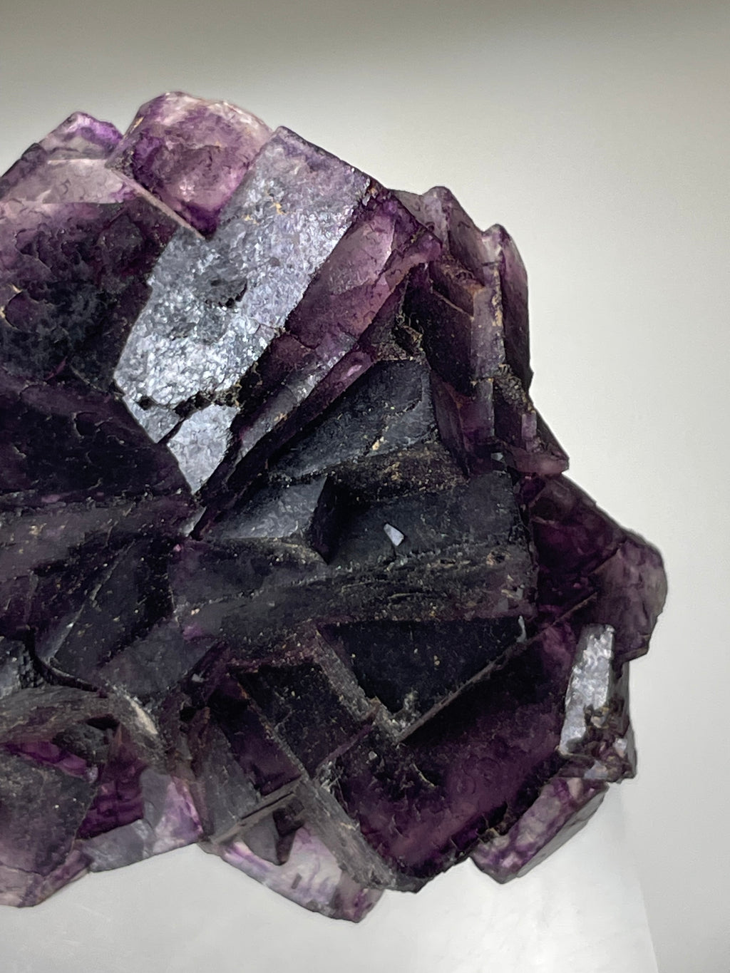 Stepped Purple Fluorite - Henan, China