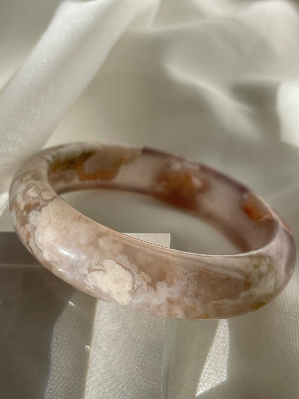 Flower Agate Bangle 5