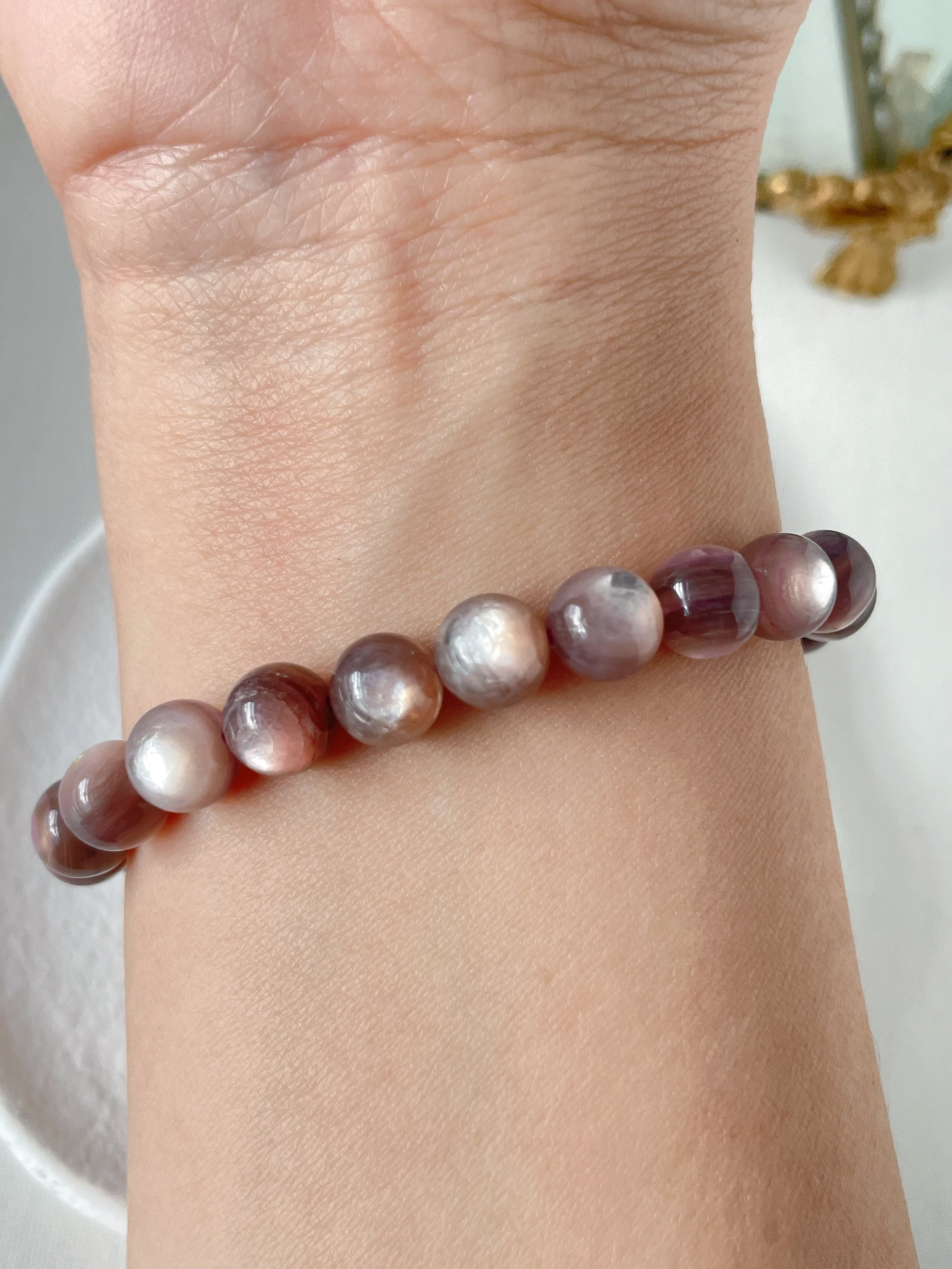 Purple Lepidolite Bracelet 2 - 8mm