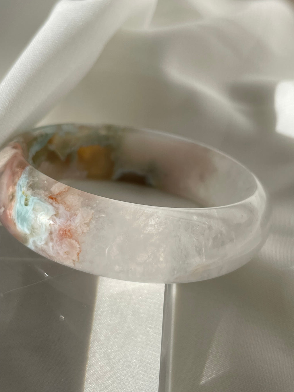 Flower Agate Bangle 2