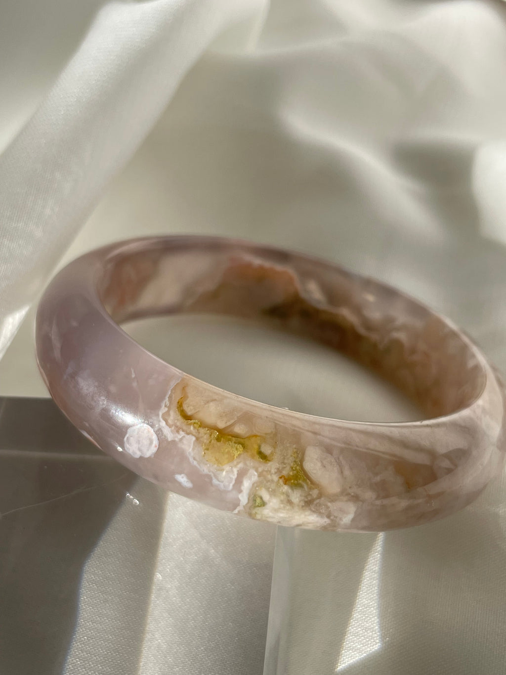 Flower Agate Bangle 5