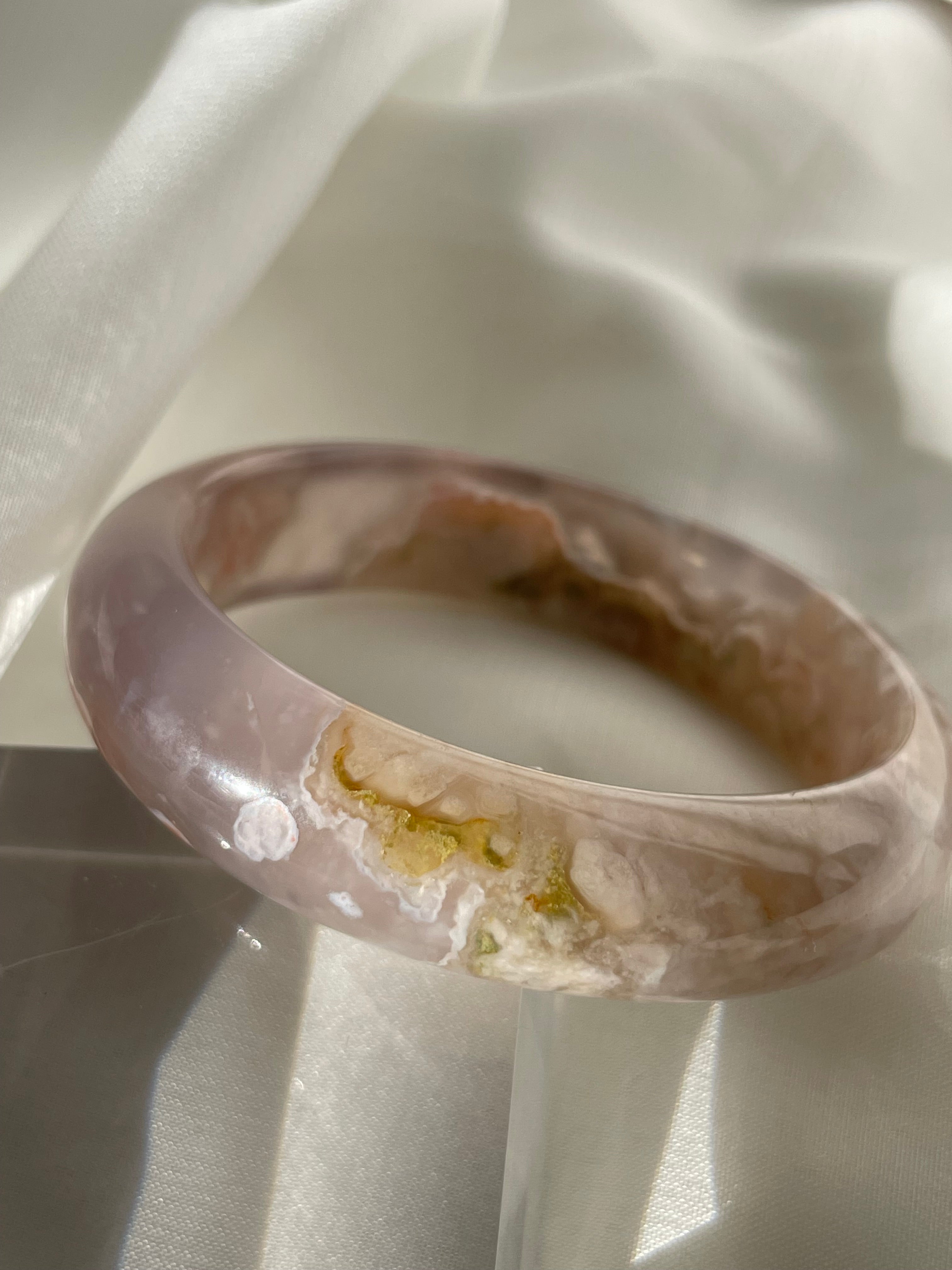Flower Agate Bangle 5