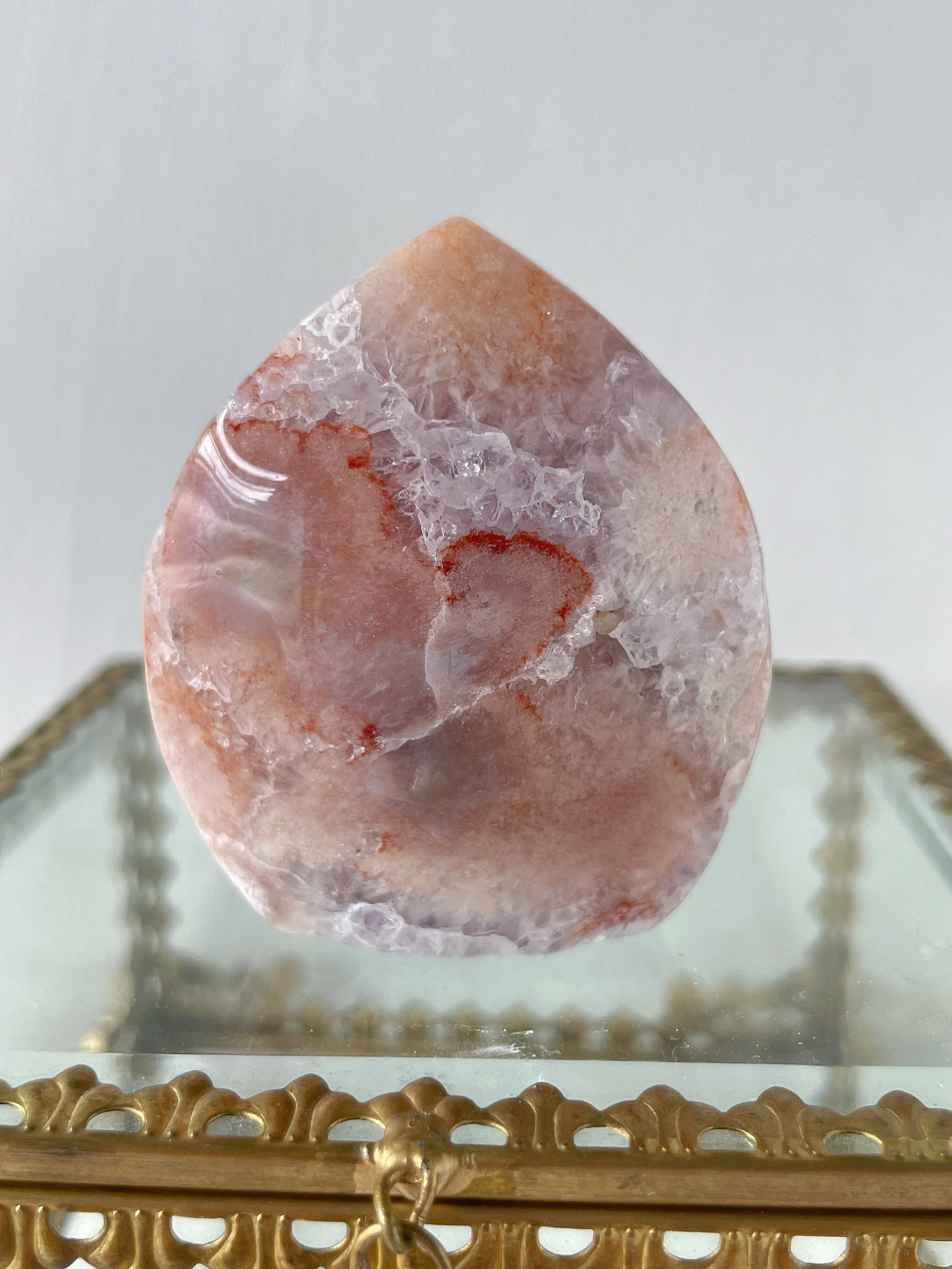 Flower Agate Purple Amethyst Freeform 2