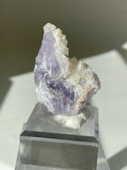 Purple Zoned Fluorite with Calcite – Shangbao Mine, Hunan, China