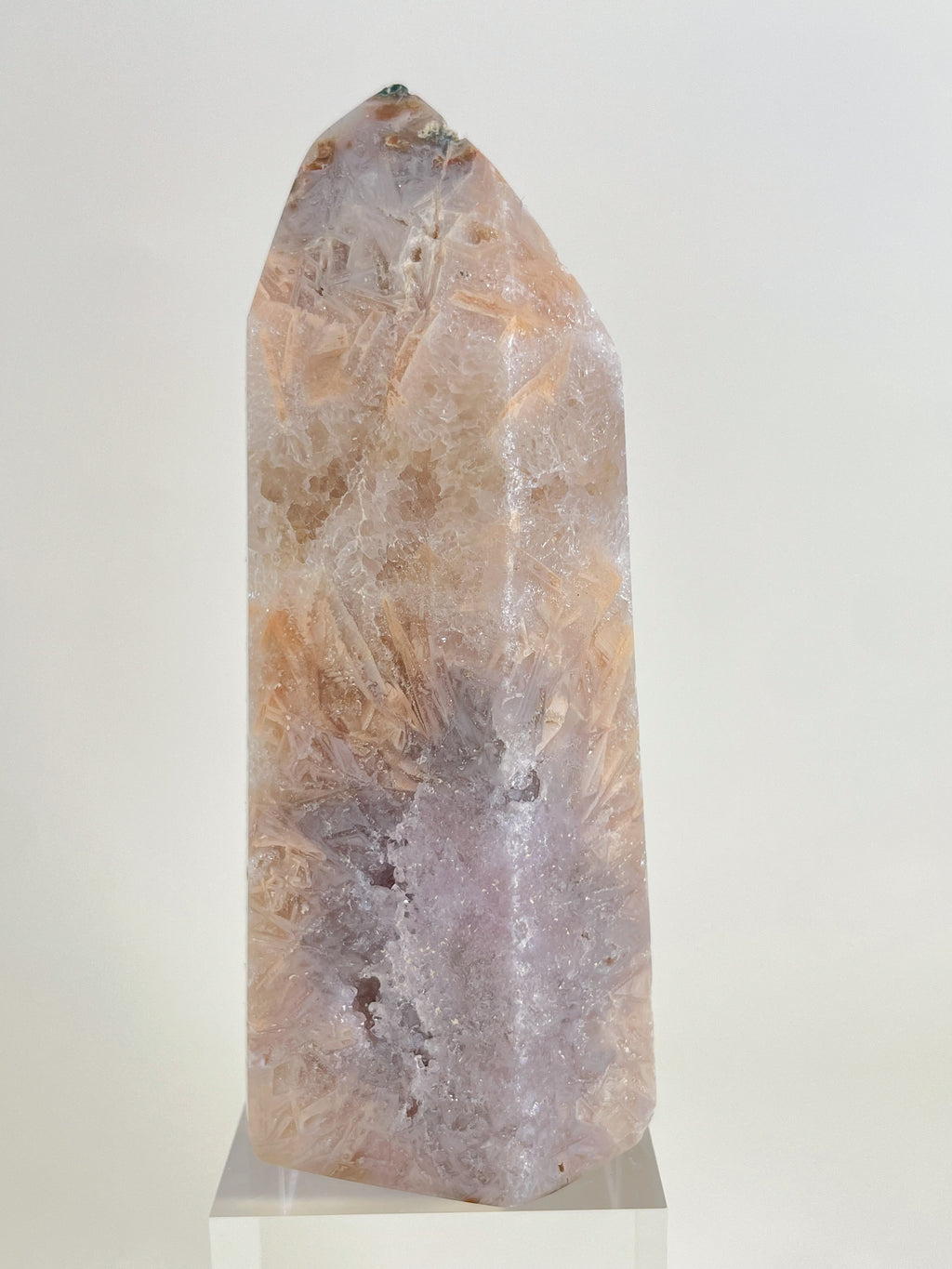 Pink Amethyst & Quartz Tower 18