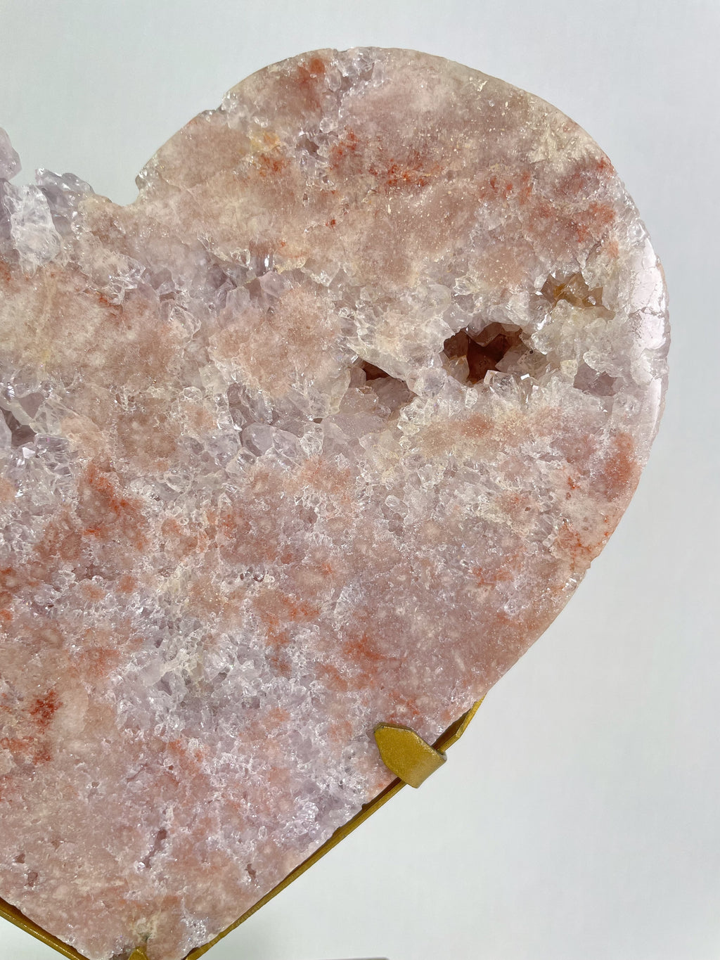 1.6 KG Pink Amethyst Heart on Stand 10