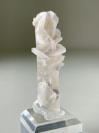 Flower Calcite on Quartz - Inner Mongolia, China