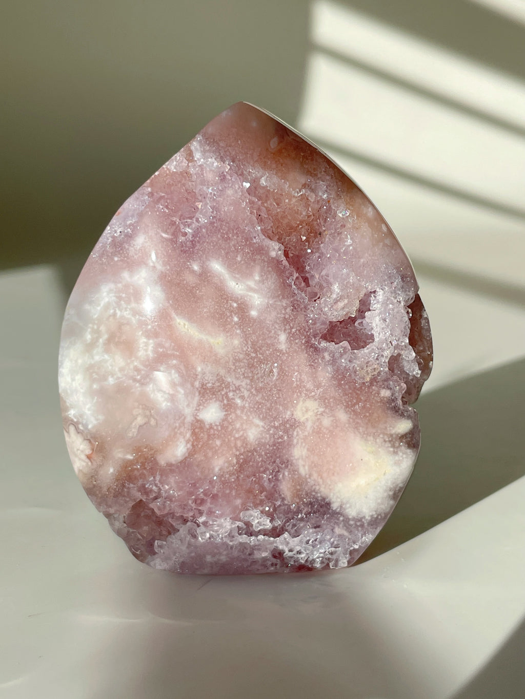 Pink and Purple Flower Agate Freeform