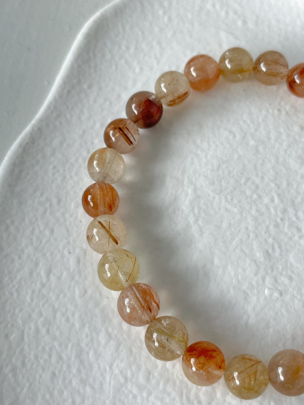 Rutilated Quartz Bracelet - 7.8mm