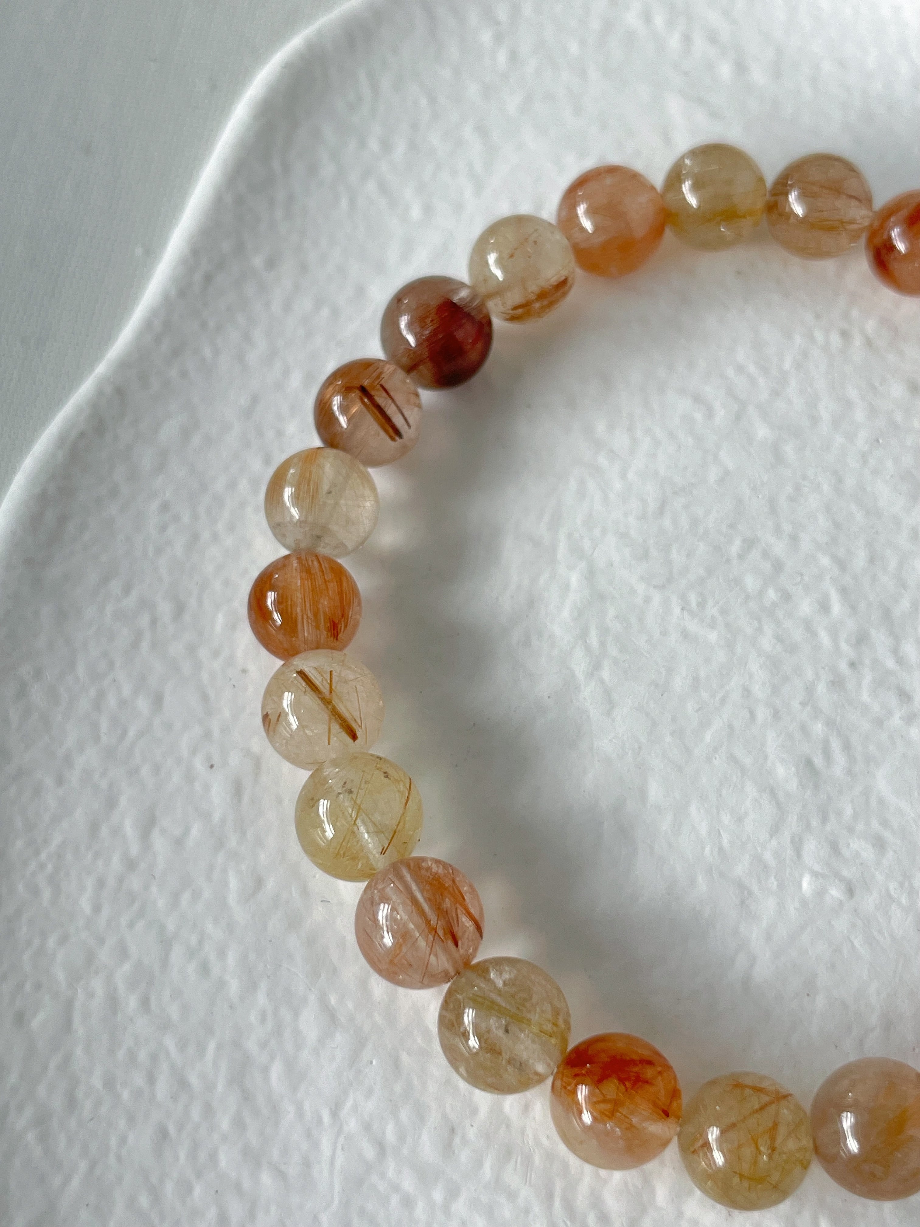 Rutilated Quartz Bracelet - 7.8mm