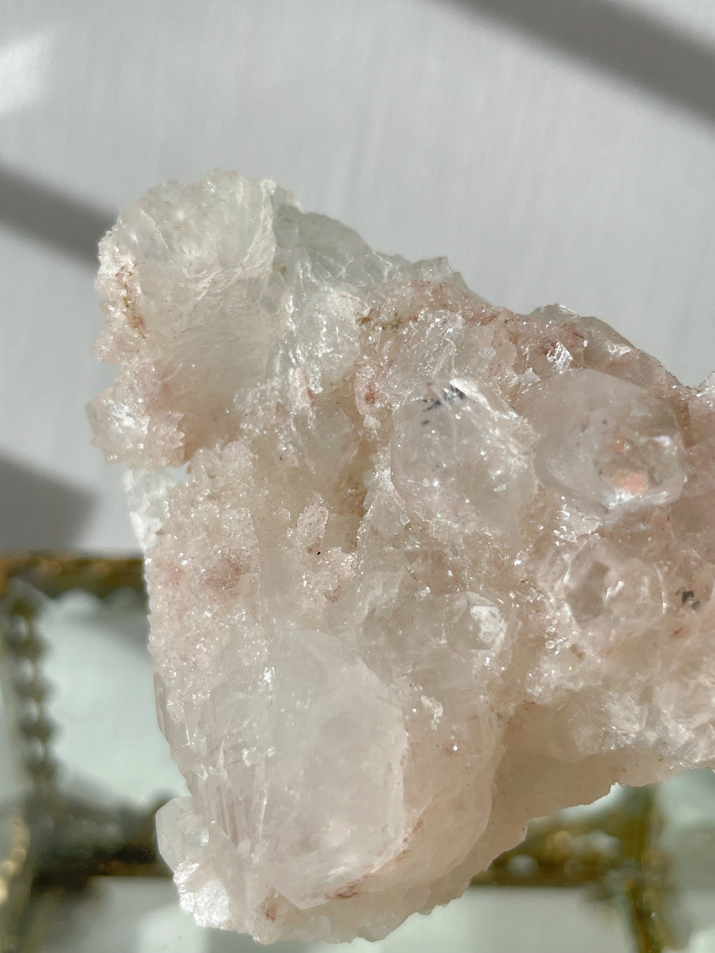 Apophyllite with Pink Calcite