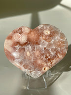 Flower Agate Heart