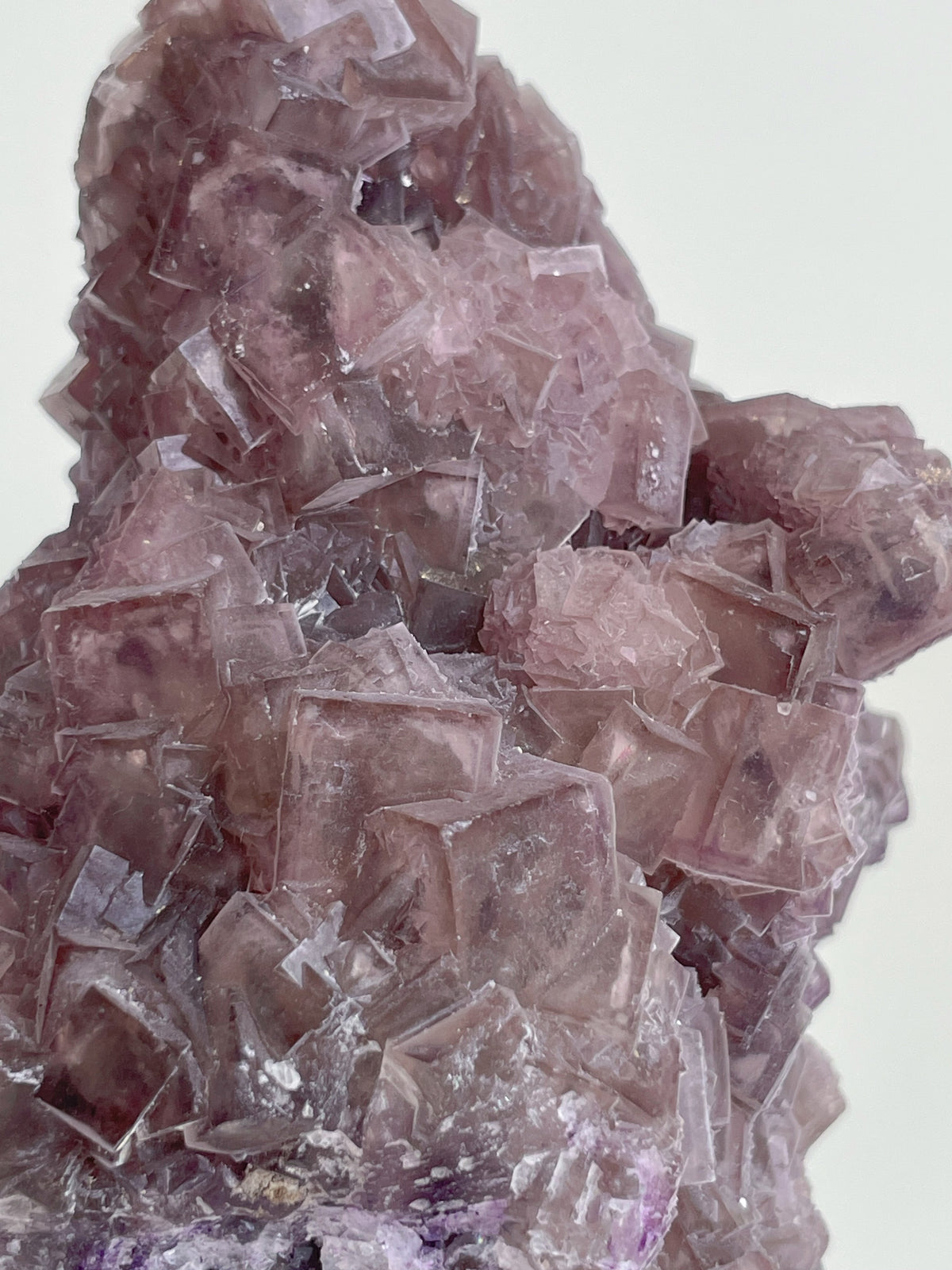 Mauve Stepped Fluorite – Minggang Mine, Henan, China