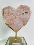 1.6 KG Pink Amethyst Heart on Stand 10