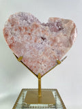 1.6 KG Pink Amethyst Heart on Stand 10