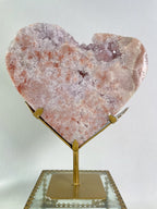 1.6 KG Pink Amethyst Heart on Stand 10