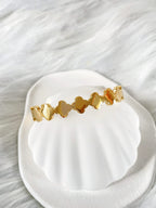 Waterproof Gold Clover Bangle | 18k Gold Filled – Ava image 0