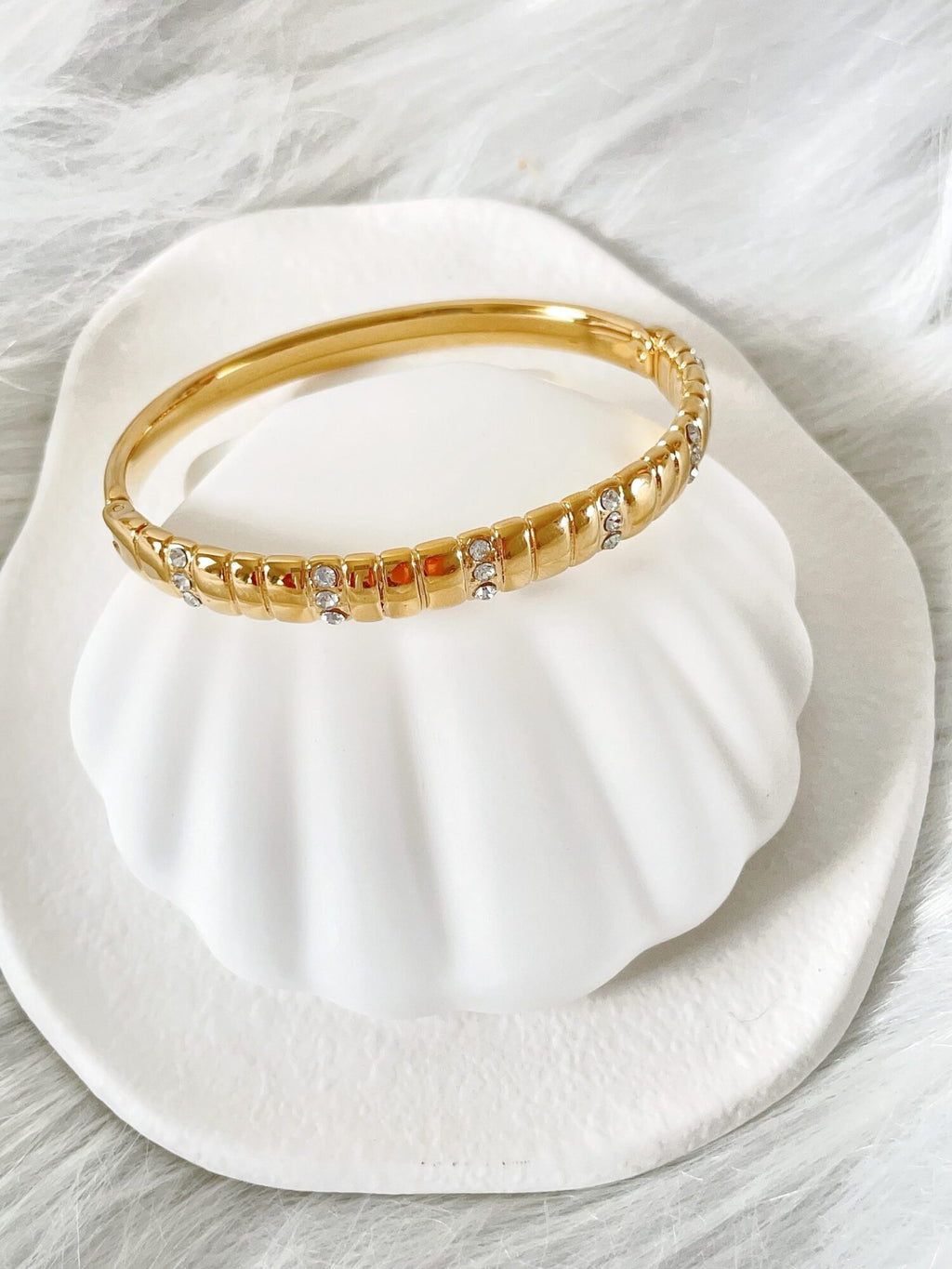 Waterproof Gold Bangle | 18k Gold Filled – Maia image 1