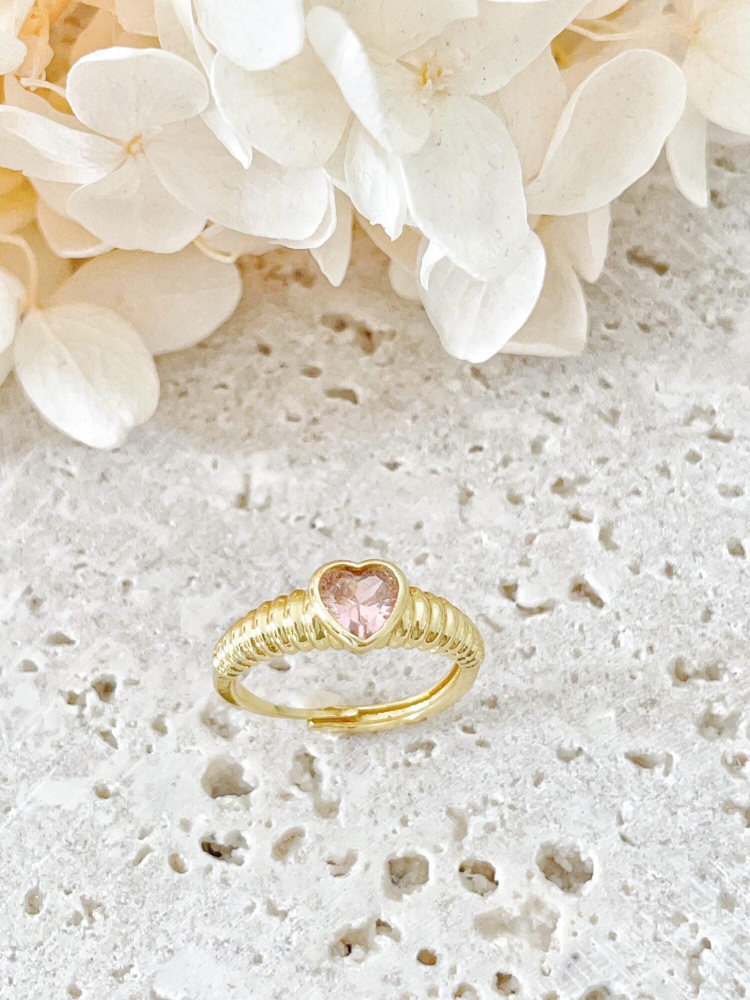 Waterproof Gold Heart Ring | 18k Gold Filled – Hale image 0