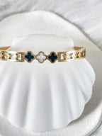 Waterproof Gold Clover Bangle | 18k Gold Filled – Kelsey image 1