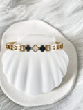Waterproof Gold Clover Bangle | 18k Gold Filled – Kelsey image 0