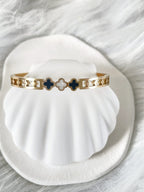 Waterproof Gold Clover Bangle | 18k Gold Filled – Kelsey image 0