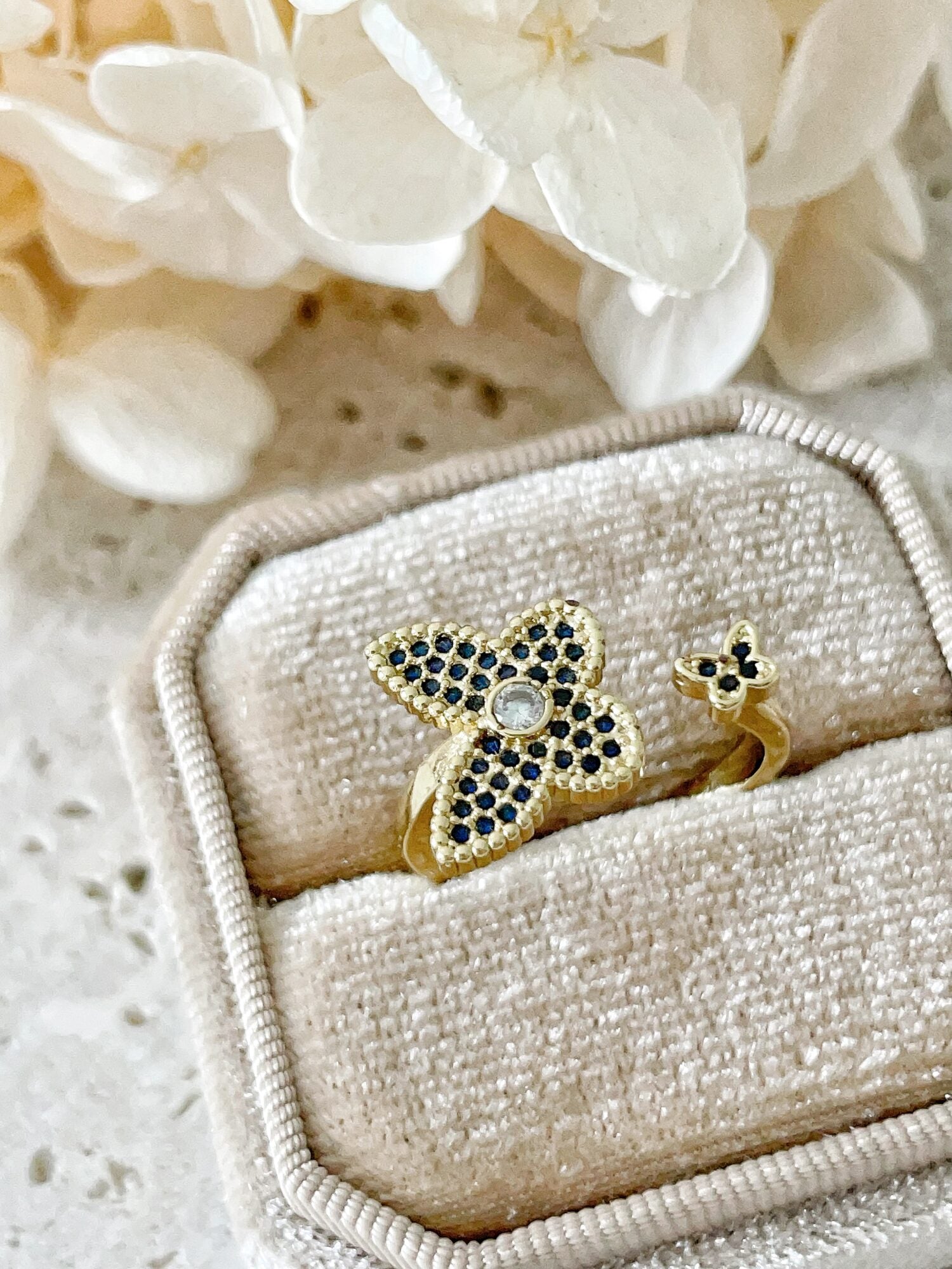 Waterproof Gold Butterfly and Star Ring | 18k Gold Filled – Philly image 0