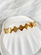 Waterproof Gold Clover Bangle | 18k Gold Filled – Ava image 1