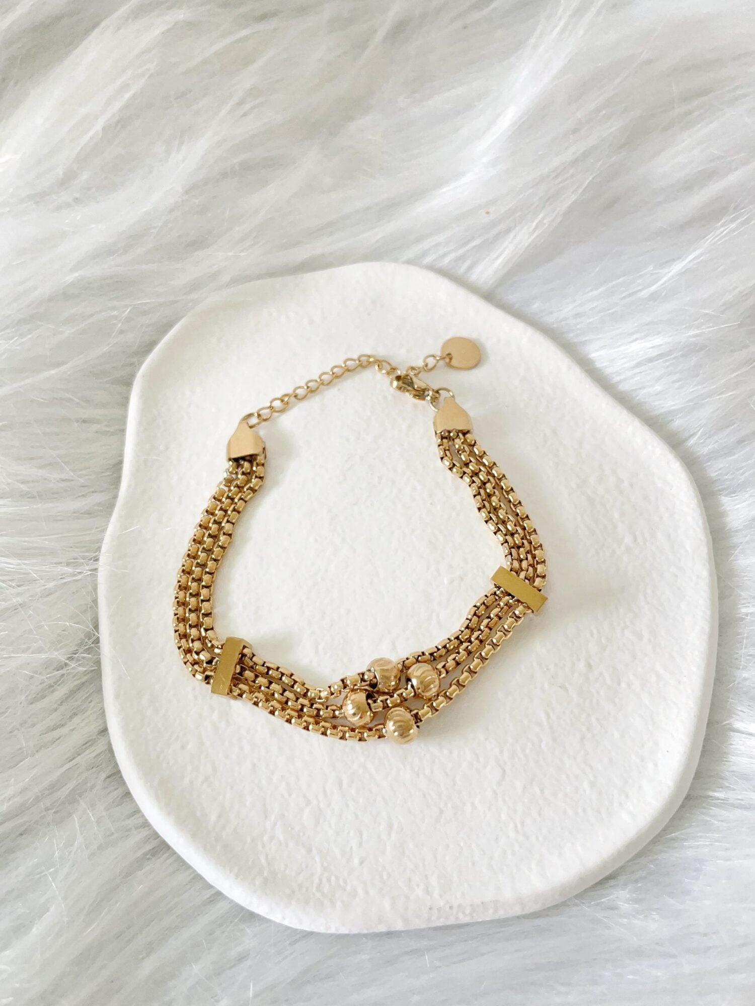 Waterproof Gold Chain Bracelet | 18k Gold Filled – Karla image 1